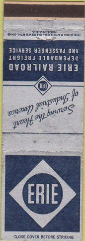 Matchbook Cover - Erie Railroad