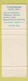 Matchbook Cover - Coldstream Motor Hotel Vernon BC Full Length