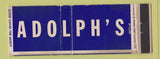 Matchbook Cover - Adolph's Restaurant San Francisco CA WEAR Full Length