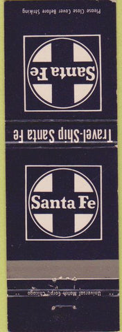 Matchbook Cover - Santa Fe Railroad backstrike