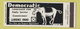 Matchbook Cover - Lawrence Knoke Public Service Commissioner Election