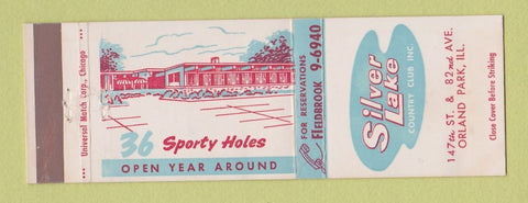 Matchbook Cover - Silver Lake Country Club Orland Park IL