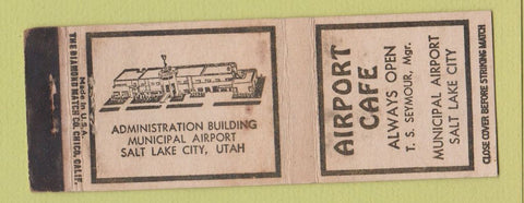 Matchbook Cover - Airport Cafe Salt Lake City UT WORN