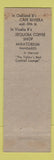 Matchbook Cover - Barbis Bros Cafe Merced CA