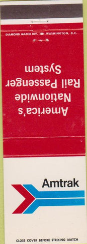 Matchbook Cover - Amtrack Railroad