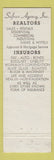 Matchbook Cover - Safran Insurance Real Estate Lakewood NJ