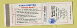 Matchbook Cover - Ocean Aire Real Estate Hollywood Playa Del Rey CA