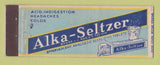 Matchbook Cover - Alka Seltzer Antacid Full Length