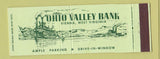 Matchbook Cover - Ohio Valley Bank Vienna WV Full Length