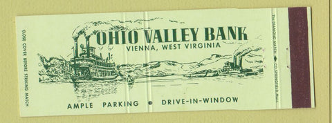 Matchbook Cover - Ohio Valley Bank Vienna WV Full Length