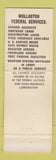 Matchbook Cover - Wollaston Federal Savings MA