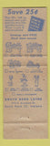 Matchbook Cover - South Bend Lathe Works 1957 IN