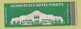 Matchbook Cover - Alamo Plaza Hotel Courts Full Length