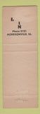 Matchbook Cover - Bivin Funeral Home Morrisonville IL Full Length
