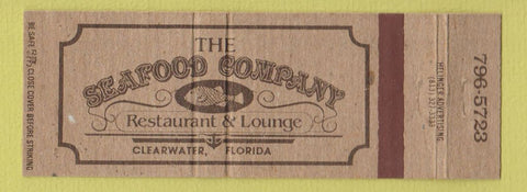 Matchbook Cover - Seafood Company Restaurant Clearwater FL WEAR