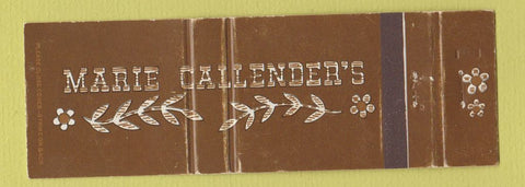 Matchbook Cover - Marie Caldender's Restaurant WEAR