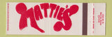 Matchbook Cover - Mattie's West Des Moines IA Full Length