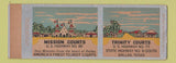 Matchbook Cover - Mission Courts Motel Dallas TX Trinity SAMPLE Full Length