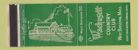 Matchbook Cover - Wachusett Country Club West Boylston MA