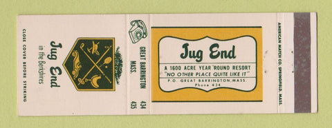 Matchbook Cover - Jug End Great Barrington MA #1