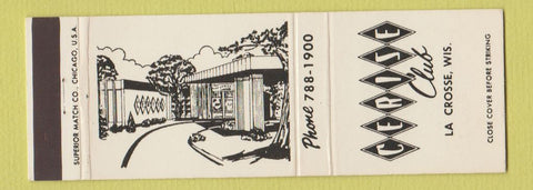 Matchbook Cover - Cerise Club La Crosse WI