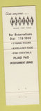 Matchbook Cover - Cerise Club La Crosse WI