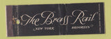 Matchbook Cover - Brass Rail New York City Brooklyn NY WEAR Full Length