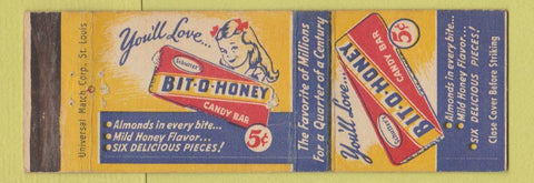 Matchbook Cover - Bit o Honey Candy Bar