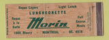 Matchbook Cover - Luncheonette Morin Montreal QC WEAR Full Length