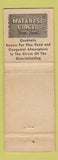 Matchbook Cover - Matarese Circle Restaurant Newington CT WEAR Full Length