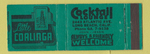 Matchbook Cover - Little Coaling Cocktail Lounge Long Beach CA Full Length