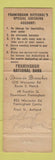 Matchbook Cover - Framingham National Bank MA WEAR Full Length