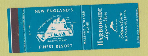 Matchbook Cover - Harborside Liquor Store Edgartown MA