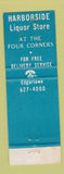 Matchbook Cover - Harborside Liquor Store Edgartown MA