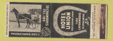 Matchbook Cover - Union Hotel St Hyacinthe QC WORN