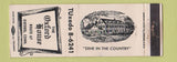 Matchbook Cover - Oxford House Oxford CT WEAR
