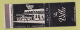 Matchbook Cover - The Villa Tyrone PA WEAR