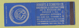 Matchbook Cover - Robert Schaefer Engineers Chicago IL WEAR