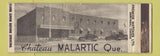 Matchbook Cover - Chateau Malartic QC Full Length