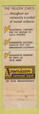 Matchbook Cover - American National Bank San Bernardino CA Full Length
