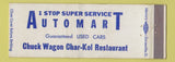 Matchbook Cover - Automart Used Cars Restaurant Full Length