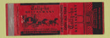 Matchbook Cover - Tally Ho Restaurant Washington DC