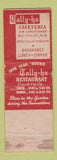 Matchbook Cover - Tally Ho Restaurant Washington DC