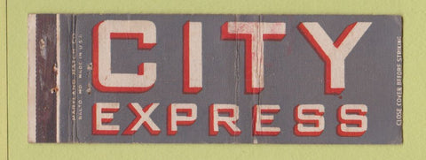 Matchbook Cover - City Express Baltimore MD Carriers WEAR