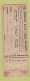 Matchbook Cover - Piper Cub Airplane WEAR