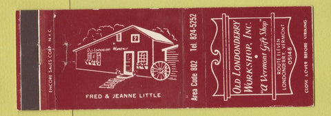 Matchbook Cover - Old Londonderry Workshop VT