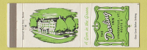 Matchbook Cover - Darling Inn Lyndonville VT