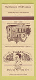 Matchbook Cover - Dixon National Bank IL Ronald Reagan 30 Strike