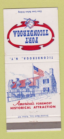 Matchbook Cover - Fort Ticonderoga NY 30 Strike