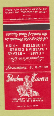 Matchbook Cover - Steuben Tavern New York City 30 Strike